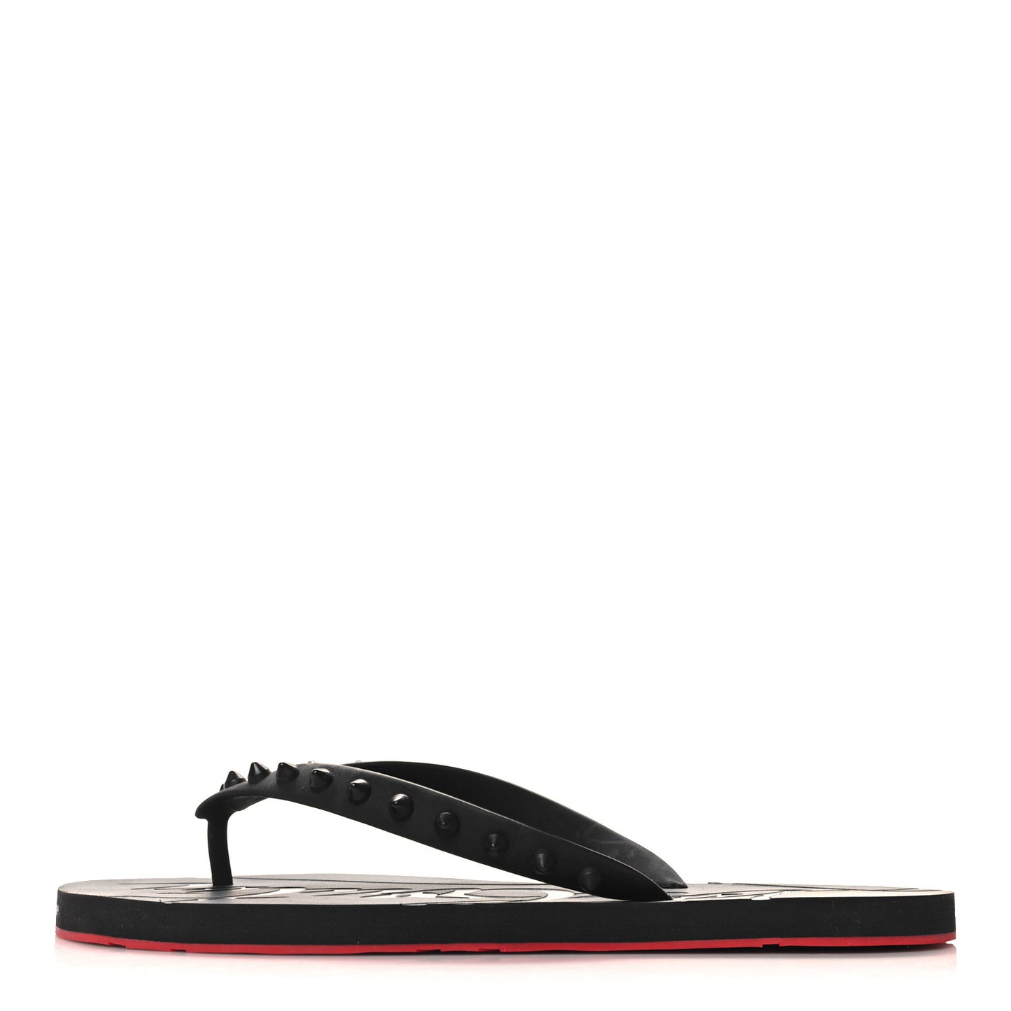 Rubber Spike Loubi Donna Flip Flop 41 Black