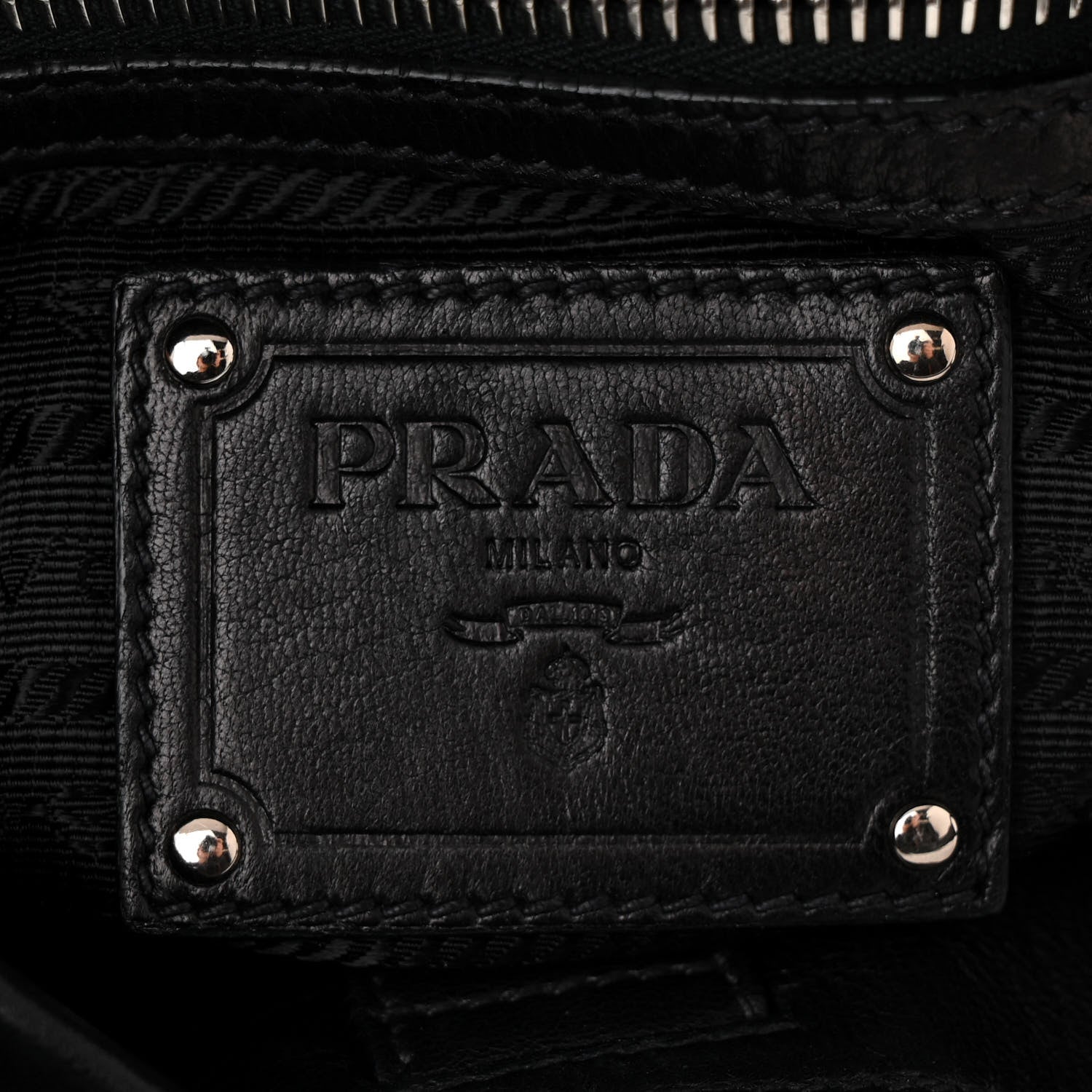 Prada Nappa Ruffle Hobo Black 6 of 9