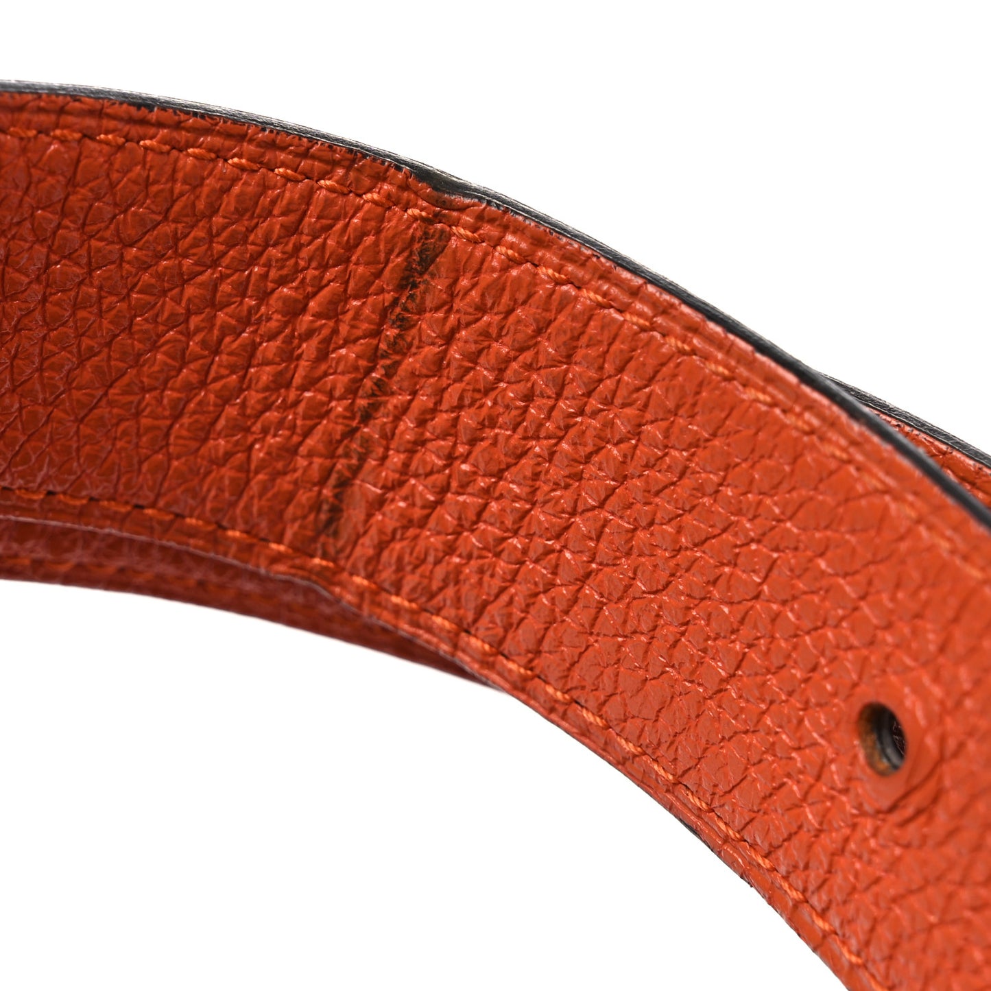 Box Togo 32mm Strie H Belt 85 34 Chocolate Orange