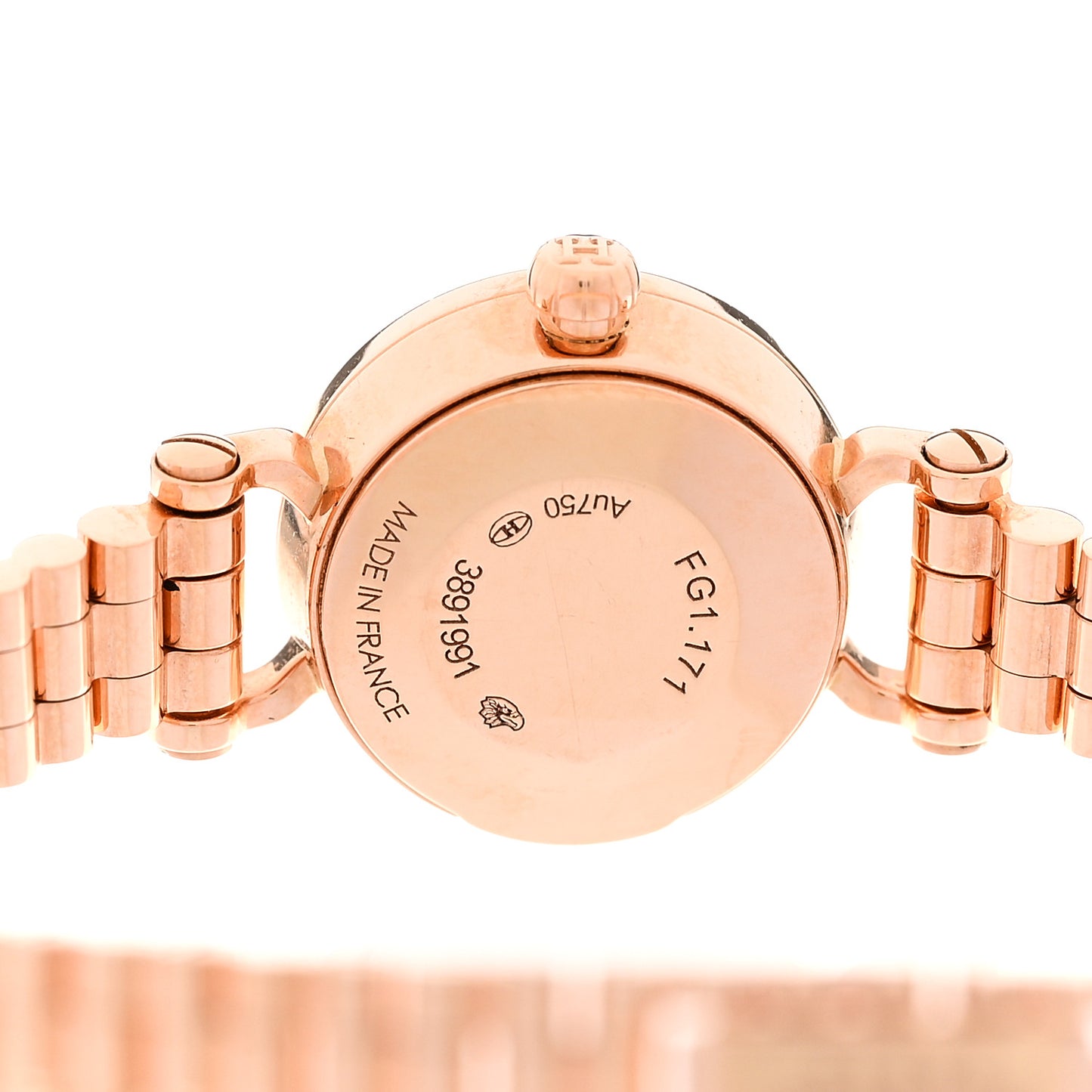 18K Rose Gold Diamond Bezel 16mm Faubourg Quartz Watch