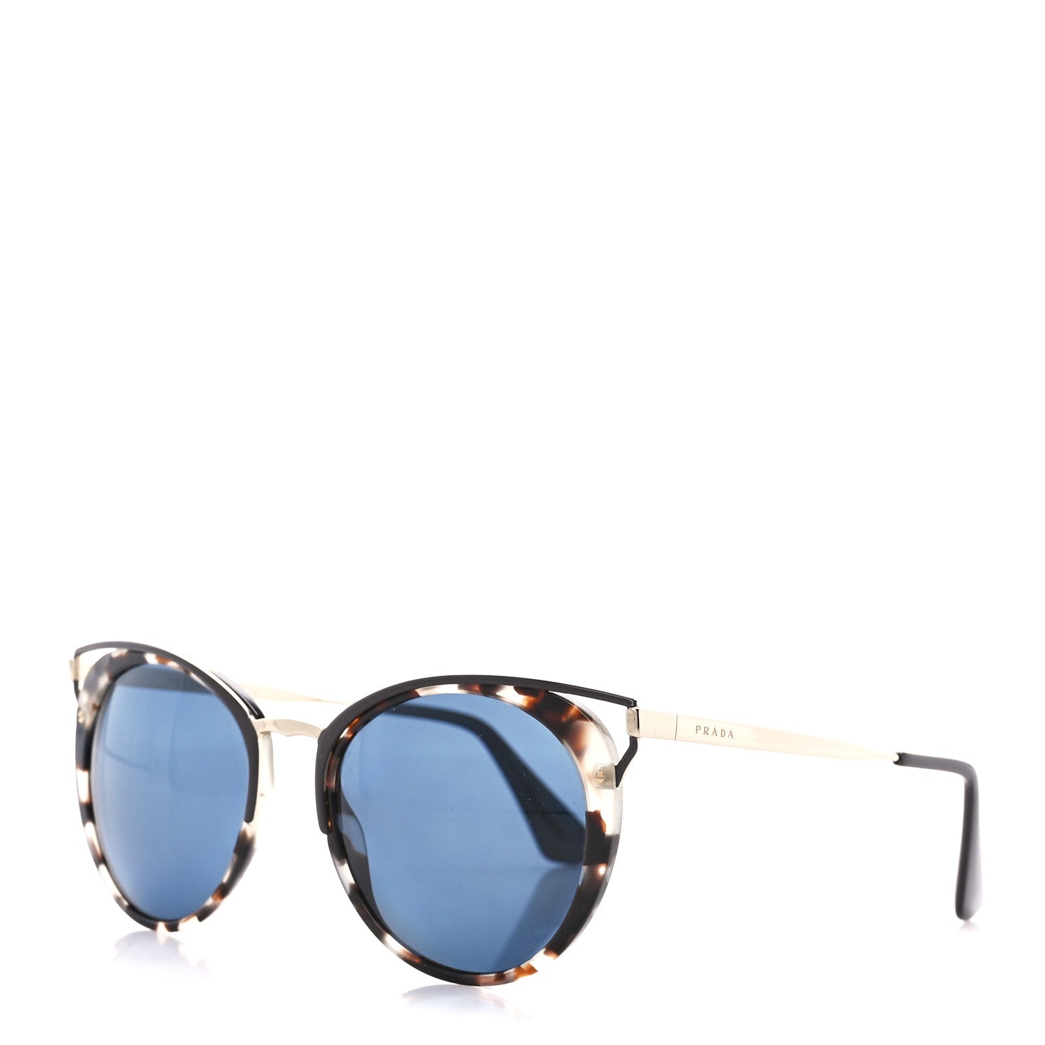 Prada Horn Metal Cinema Sunglasses SPR66T Tortoise 1 of 7