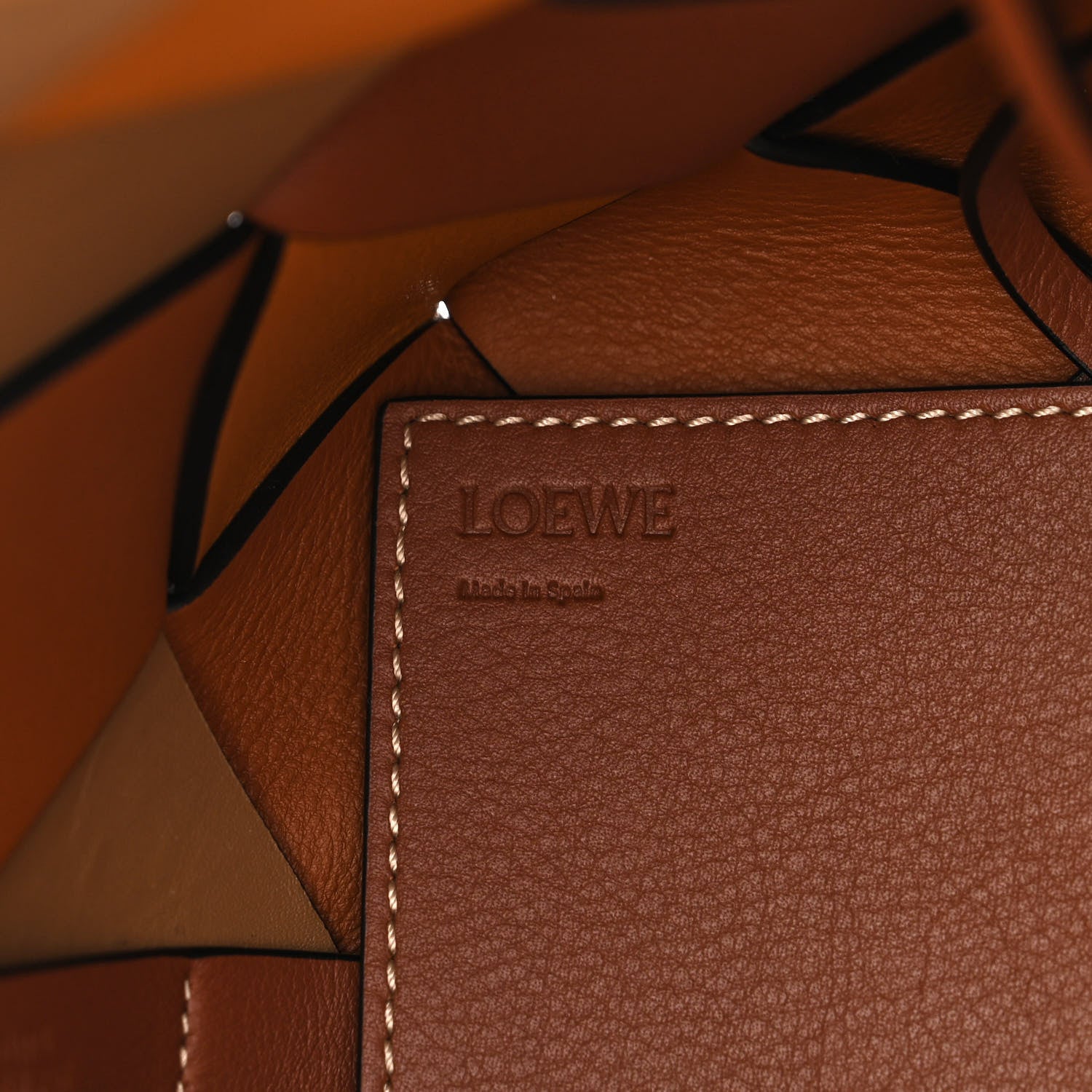 Loewe Calfskin Small Woven Basket Surplus Bag Brown 6 of 10