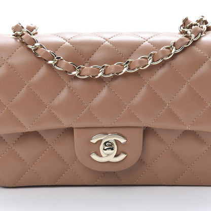 Chanel Lambskin Quilted Mini Rectangular Flap Brown 9 of 11
