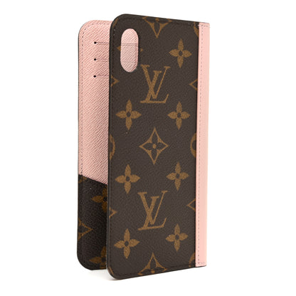 Louis Vuitton Monogram iPhone XS Max Folio Case Rose Ballerine 2 of 9