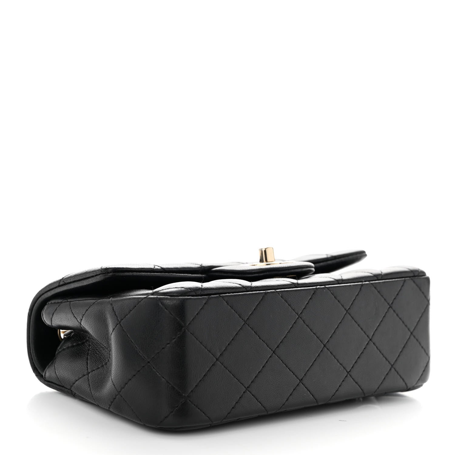 Chanel Lambskin Quilted Mini Rectangular Flap Black 4 of 9