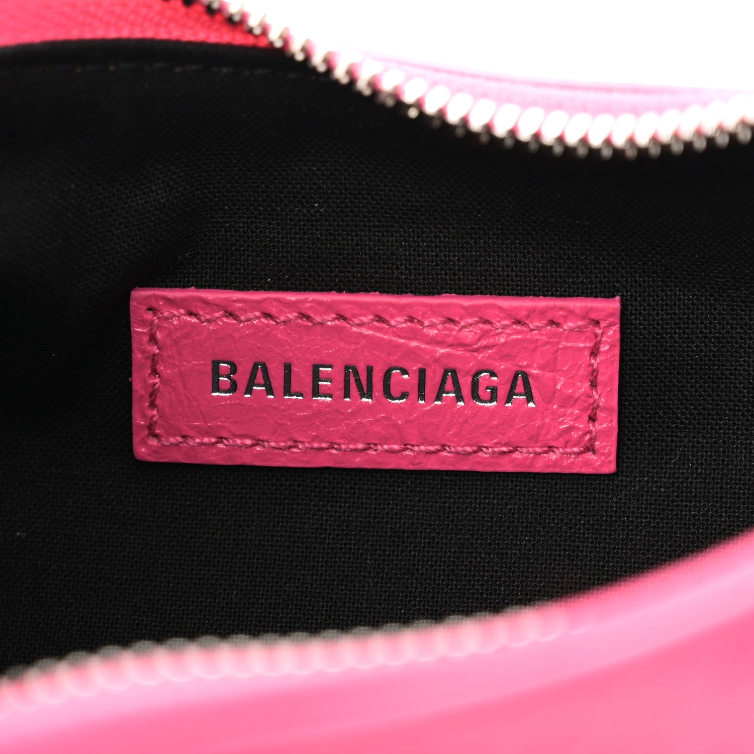 Balenciaga Agneau Arena Le Cagole Shoulder Bag XS Hot Pink 6 of 10