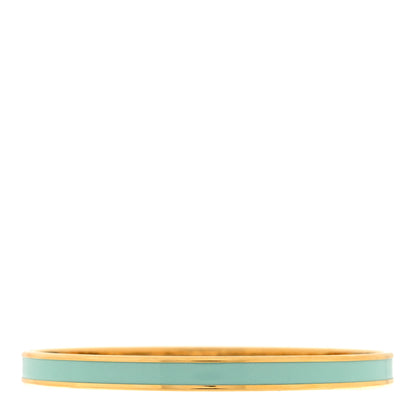 Hermes Enamel Extra Narrow Uni Bracelet 62 Aqua 3 of 4