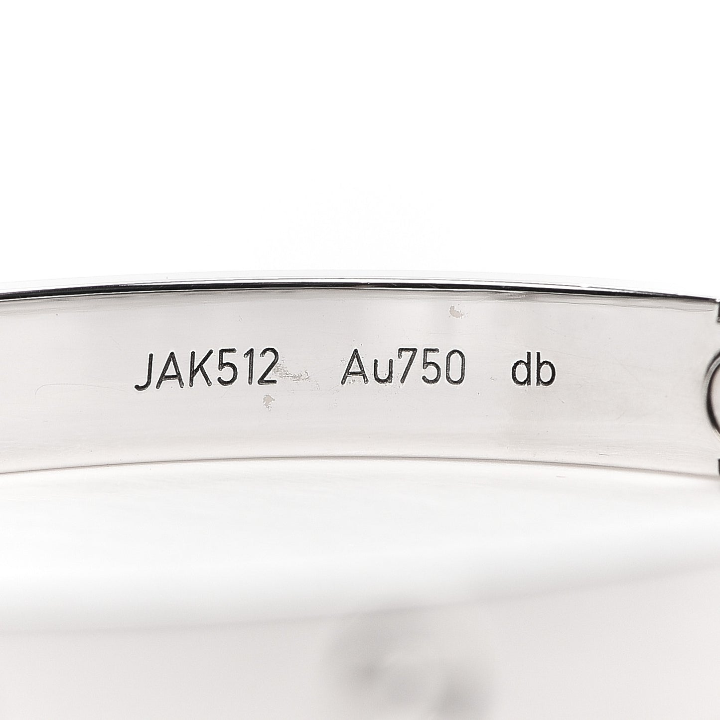 18K White Gold LOVE Bracelet 17