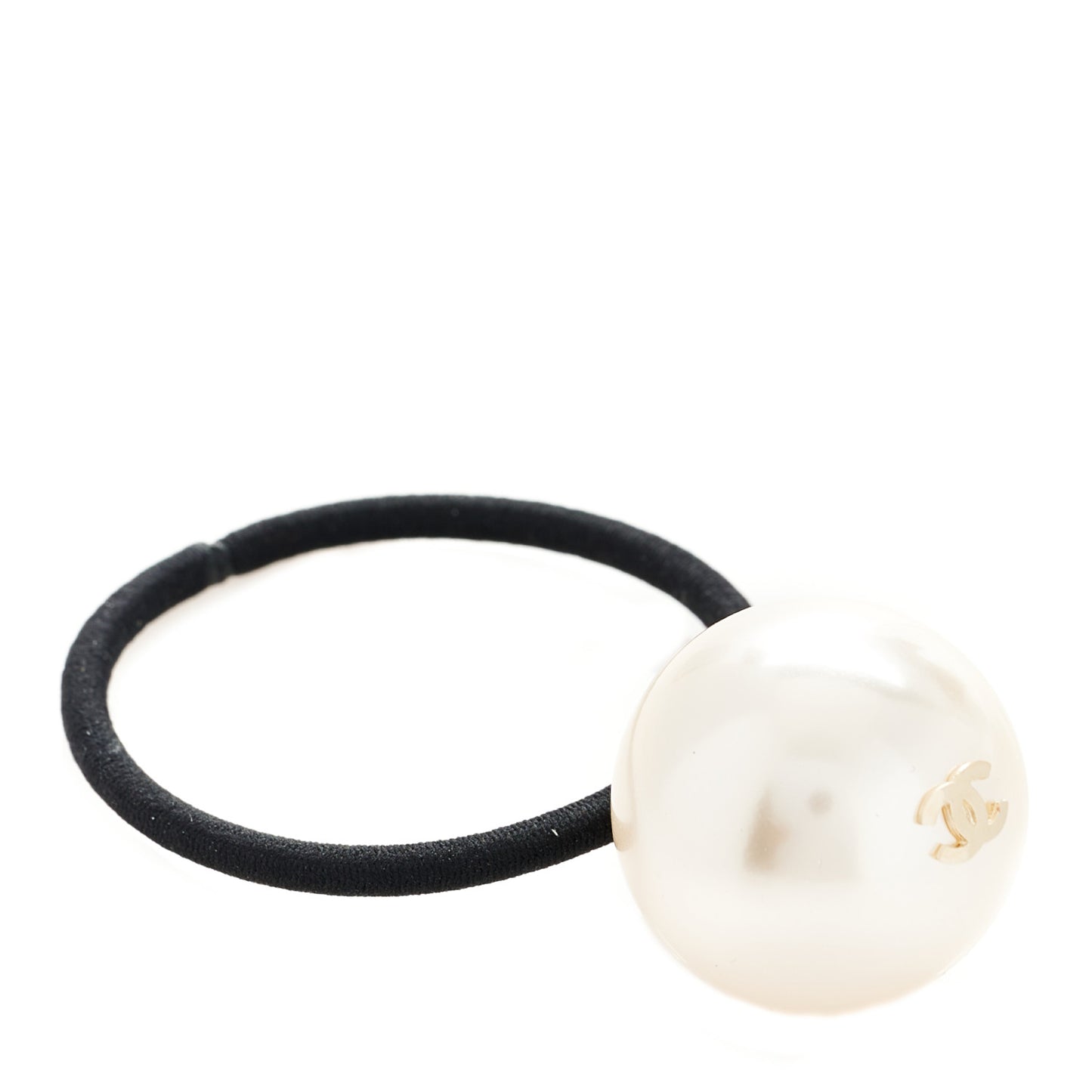 Pearl CC Hair Tie Black White
