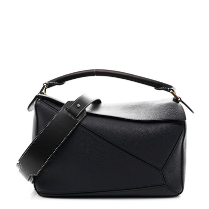 Loewe Calfskin Medium Puzzle Bag Midnight Blue Black 1 of 11