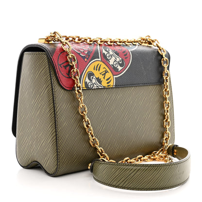 Louis Vuitton Epi Monogram Kabuki Twist Shoulder Bag MM Green 4 of 12