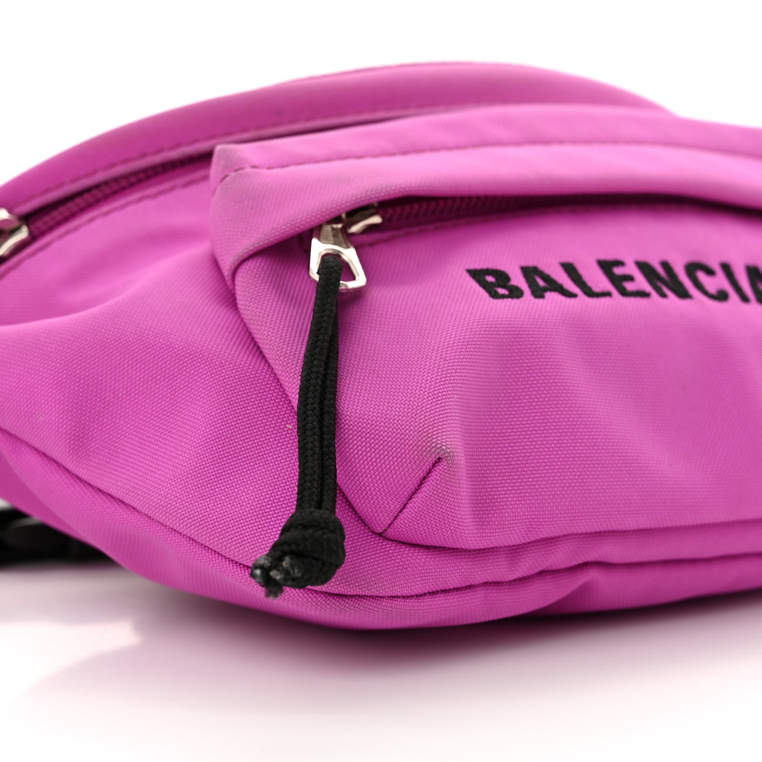 Balenciaga Textured Sport Nylon Logo Wheel Belt Bag Acid Pink 8 of 12