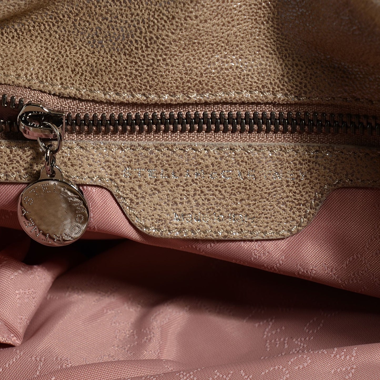 Shaggy Deer Falabella Fold Over Tote Taupe