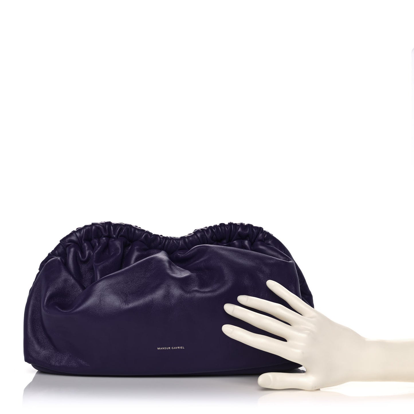 Lambskin Cloud Clutch Viola