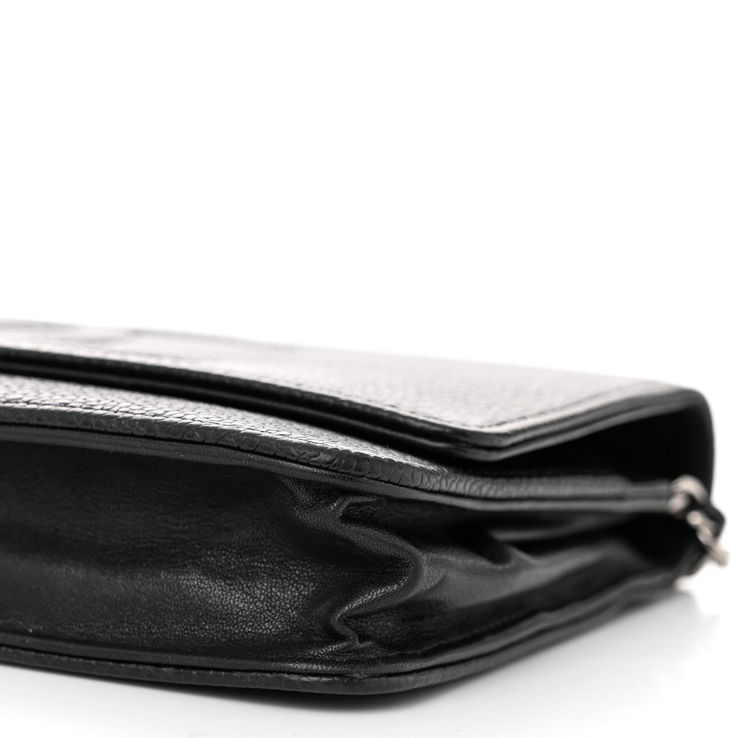 Chanel Caviar Timeless CC Wallet On Chain WOC Black 11 of 12