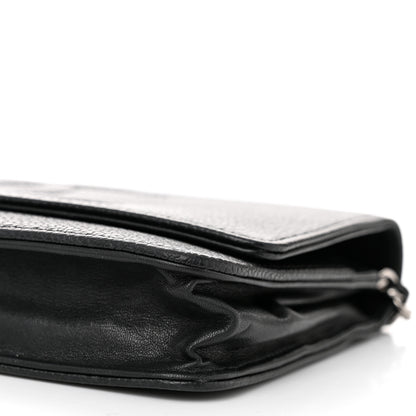 Chanel Caviar Timeless CC Wallet On Chain WOC Black 11 of 12