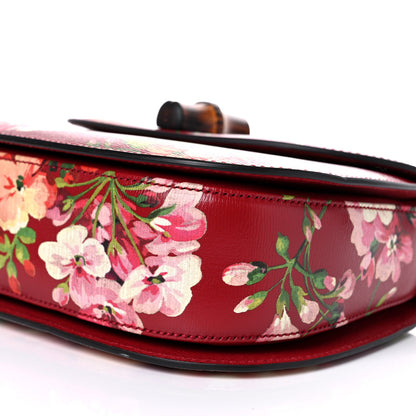 Gucci Shangai Calfskin Blooms Print Small Classic Bamboo Top Handle Bag Romantic Ceries Multicolor 10 of 10