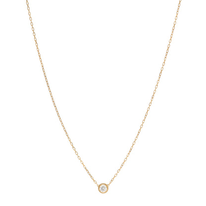 Cartier 18K Yellow Gold Diamond LM D'Amour Pendant Necklace 1 of 5