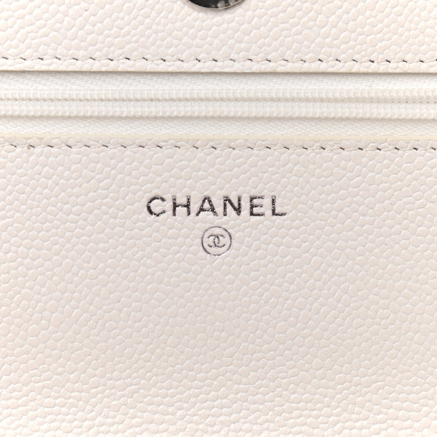 Chanel Caviar Quilted Wallet On Chain WOC White 6 of 14