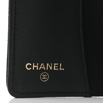 Chanel Caviar Embossed Camellia 4 Key Holder Case Black 6 of 10