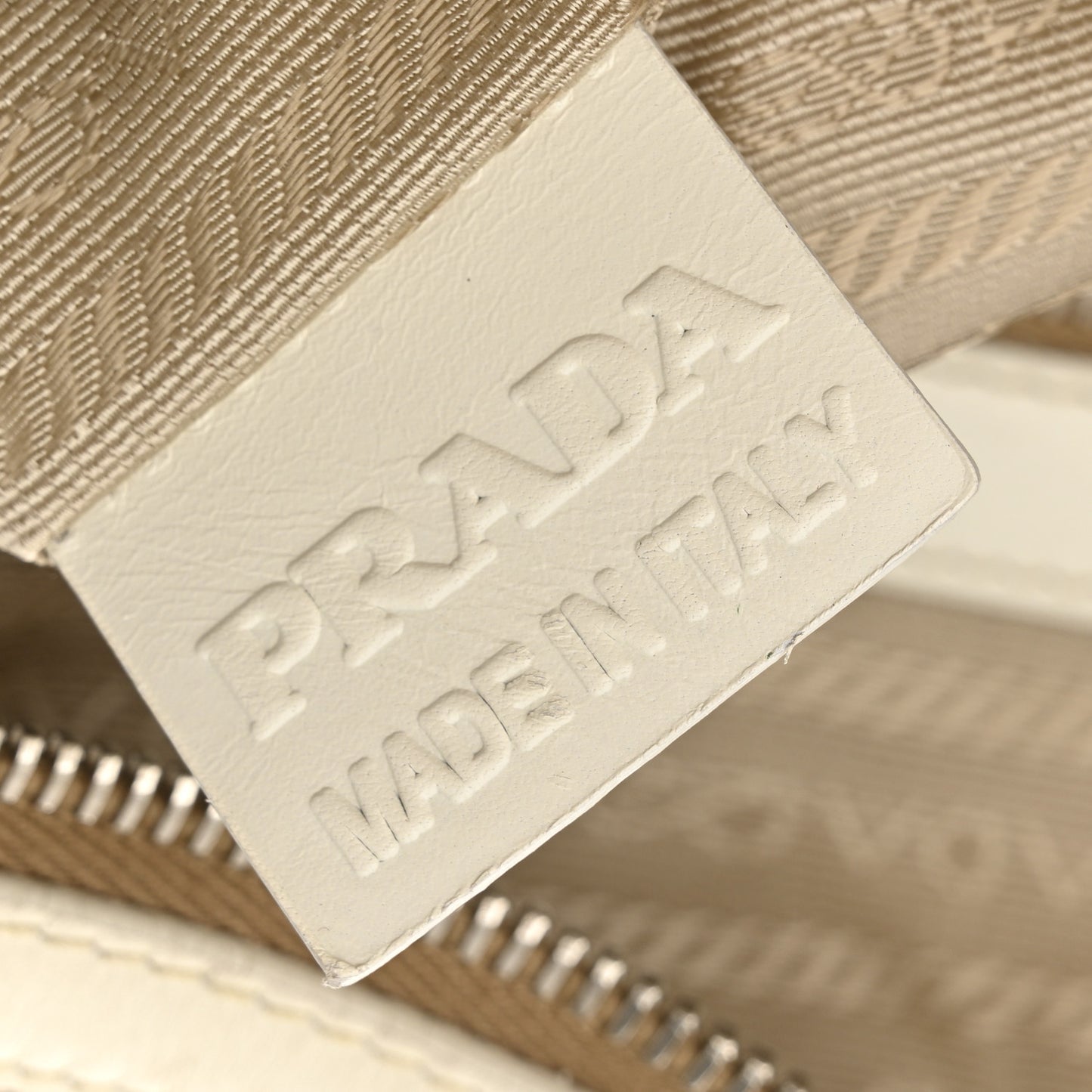 Jacquard Logo Handbag Corda White