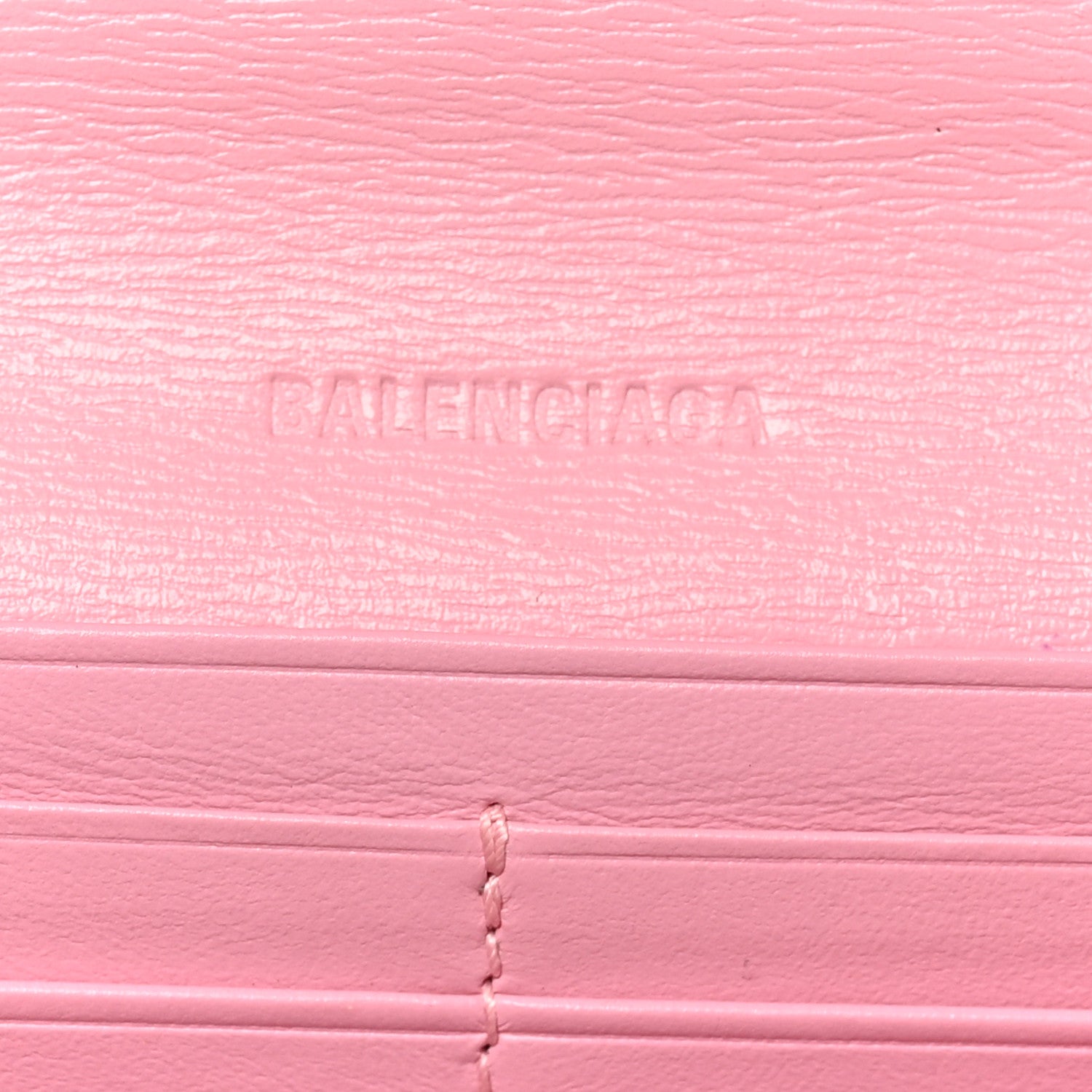 Balenciaga Calfskin Stripe Embossed Gossip Chain Bag XS Candy Pink 6 of 9