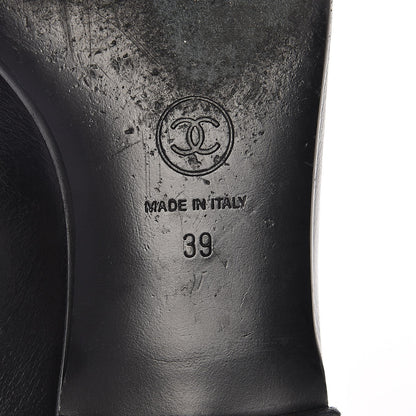 Chanel Calfskin CC Loafers 39 Black 8 of 10