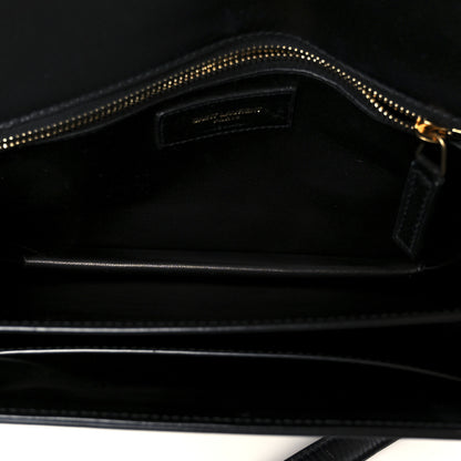 Saint Laurent Smooth Calfskin Le Maillon Satchel Black 5 of 11
