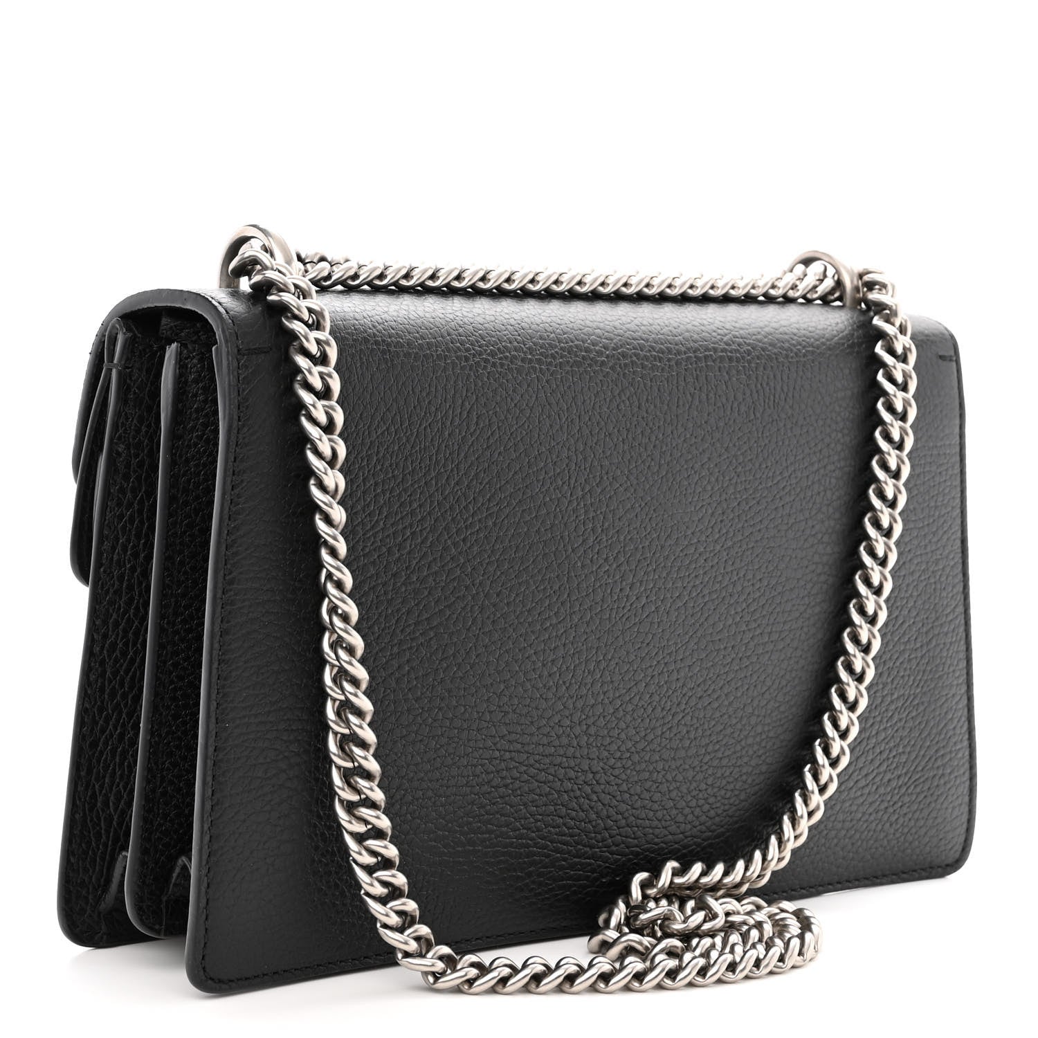 Gucci Pebbled Calfskin Small Dionysus Shoulder Bag Black 3 of 10