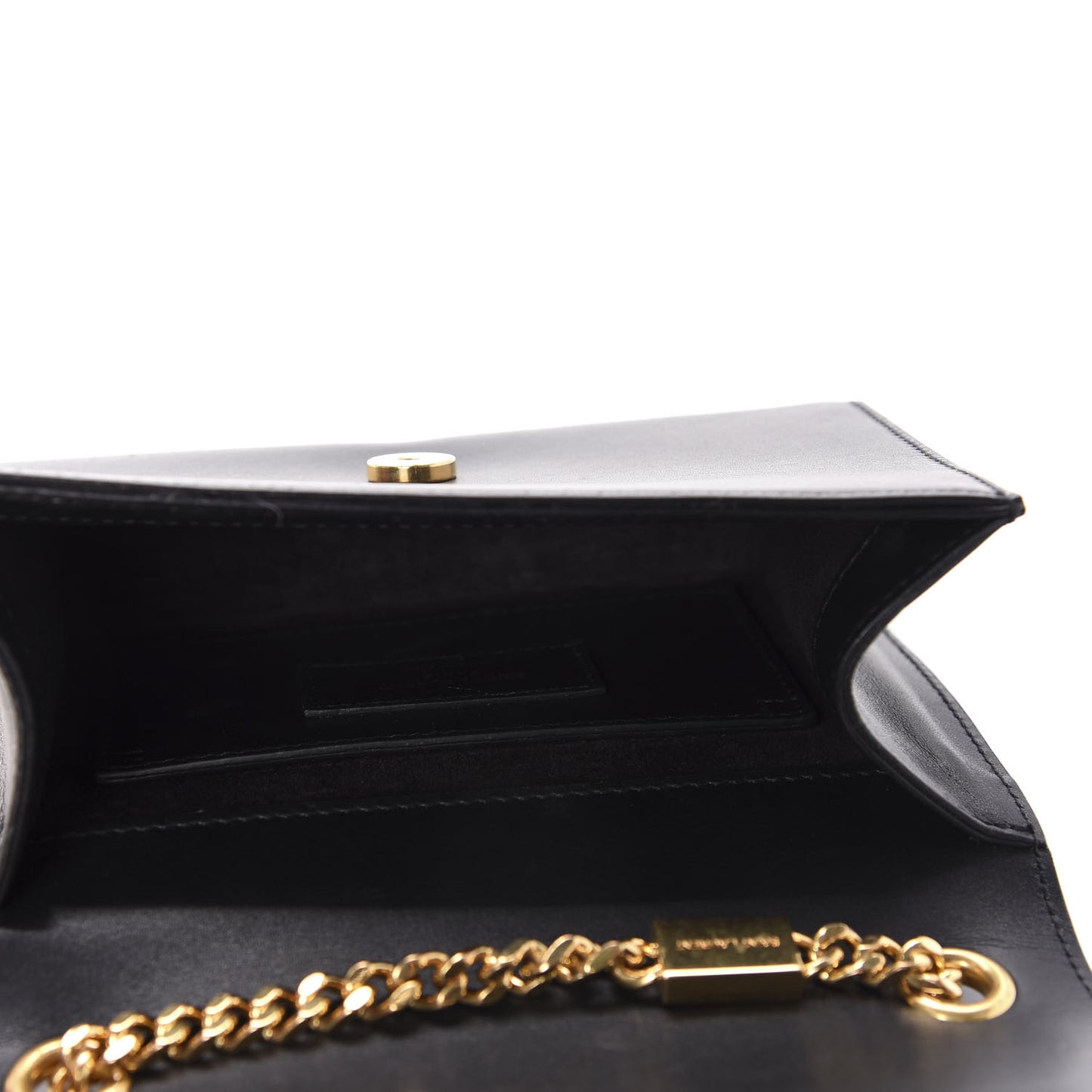 Calfskin Small Classic Monogram Kate Tassel Satchel Black