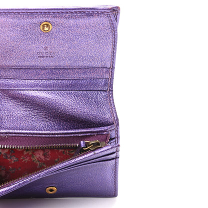Gucci Laminated Nappa Trapuntata Zumi Card Case Rosso Fuxia Bizantin 5 of 9