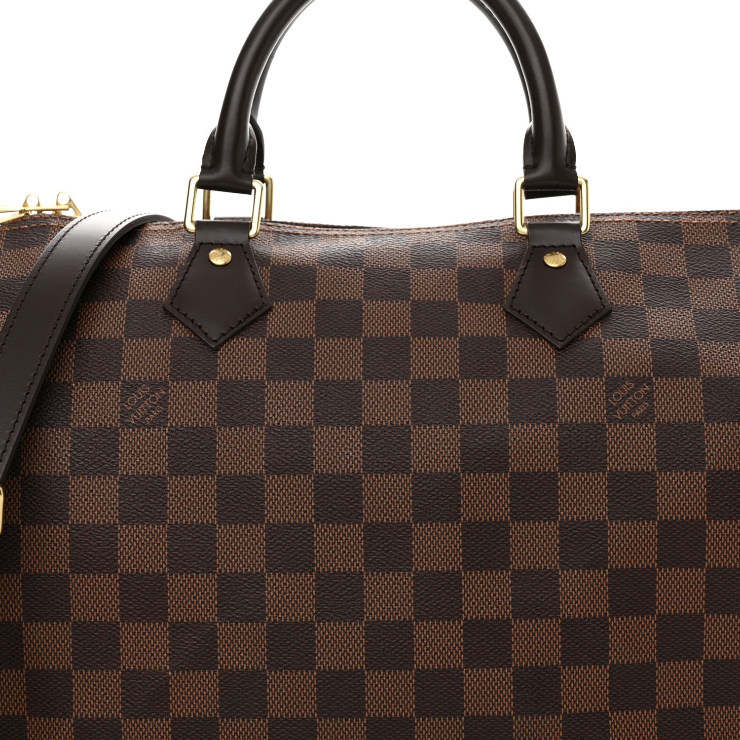 Louis Vuitton Damier Ebene Speedy Bandouliere 30 8 of 12