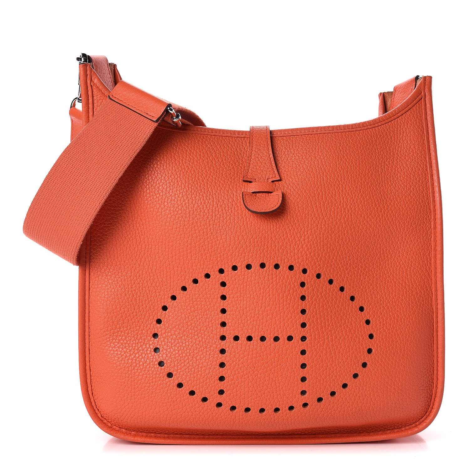 Hermes Taurillon Clemence Evelyne III PM Orange Poppy 1 of 20