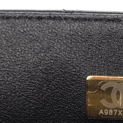 Chanel Lambskin Quilted Mini Top Handle Rectangular Flap Black 9 of 11