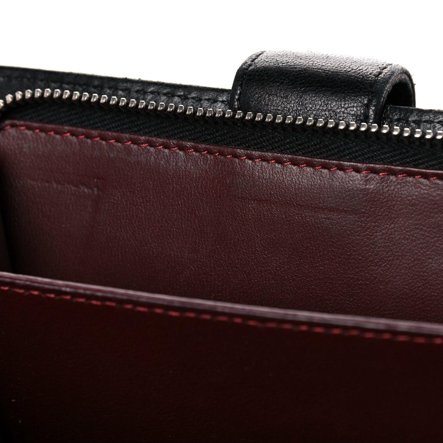 Lambskin Quilted Zipped Pocket Wallet Black