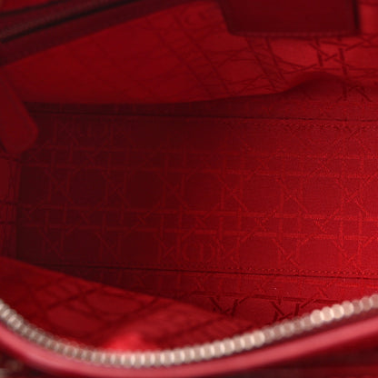 Christian Dior Patent Cannage Large Lady Dior Red 5 of 10