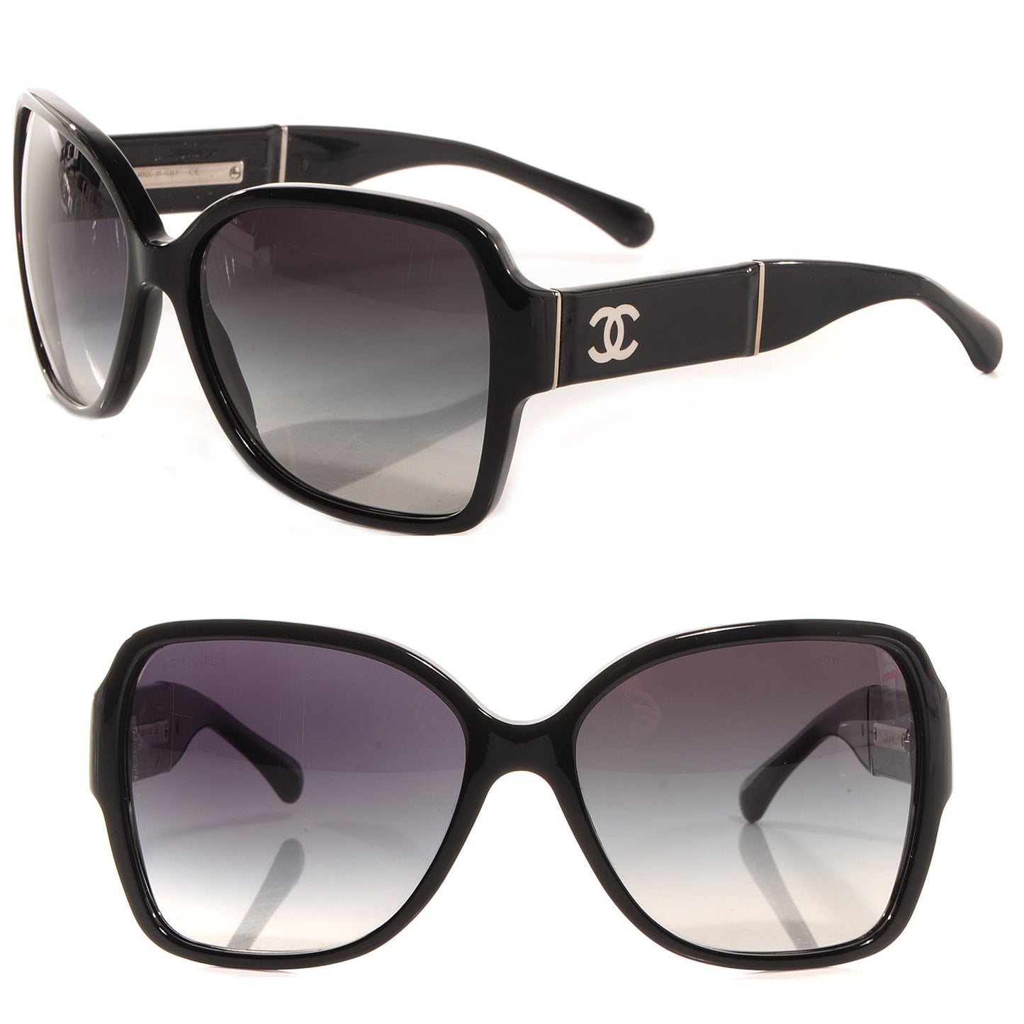 Patent Leather Sunglasses 5230Q Black