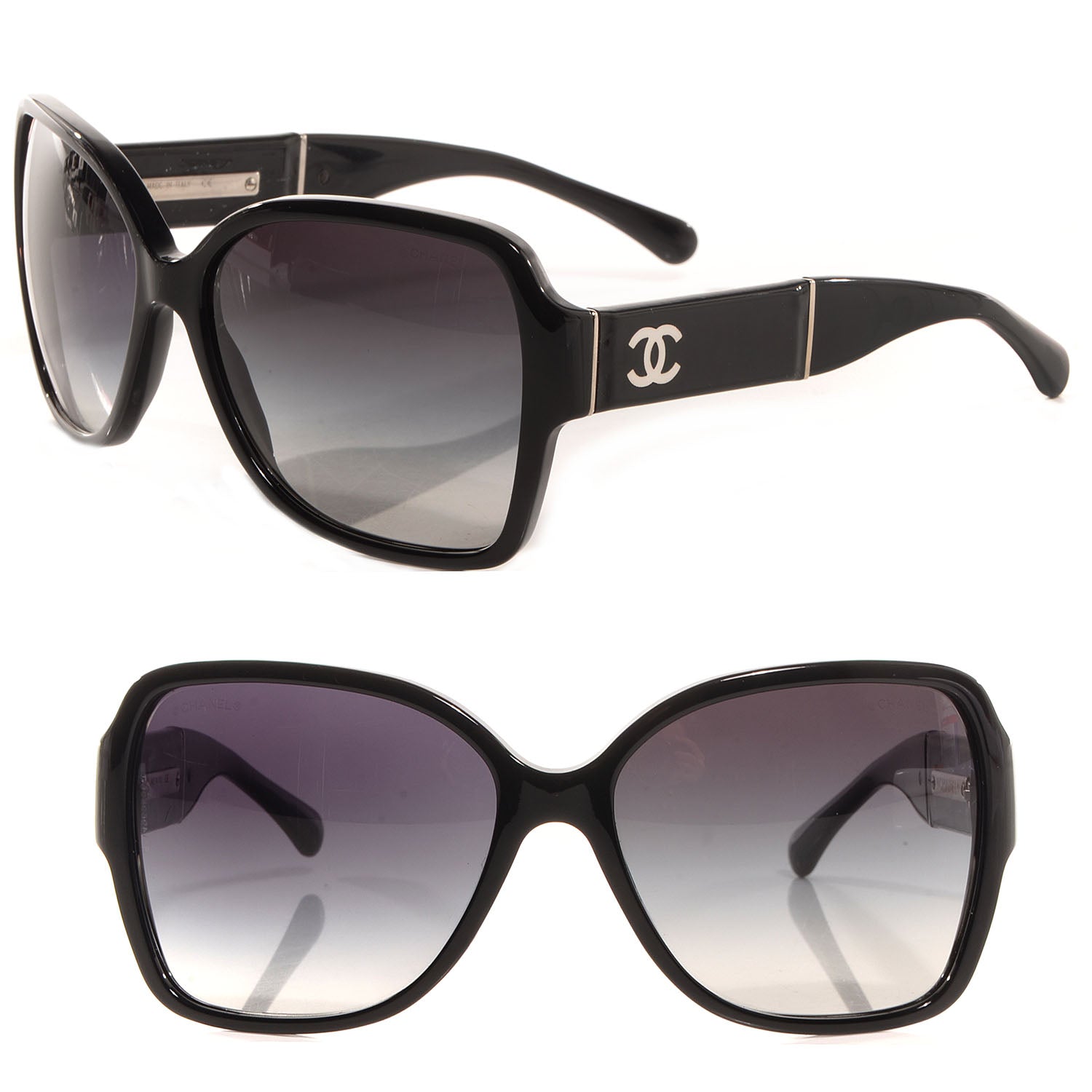 Chanel Patent Leather Sunglasses 5230Q Black 1 of 5