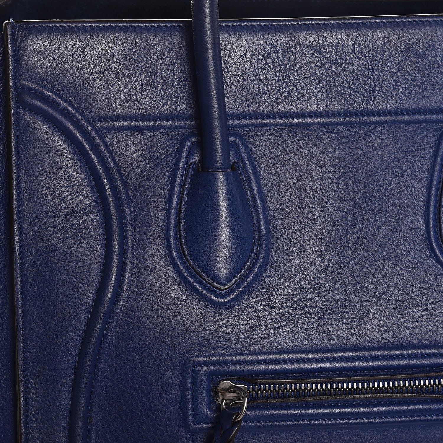 Celine Supple Calfskin Medium Phantom Luggage Indigo 22 of 24