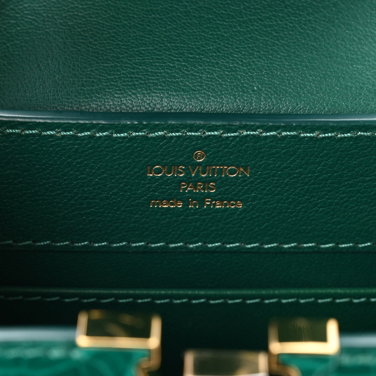 Louis Vuitton Crocodile Mini Capucines Emeraude 5 of 9