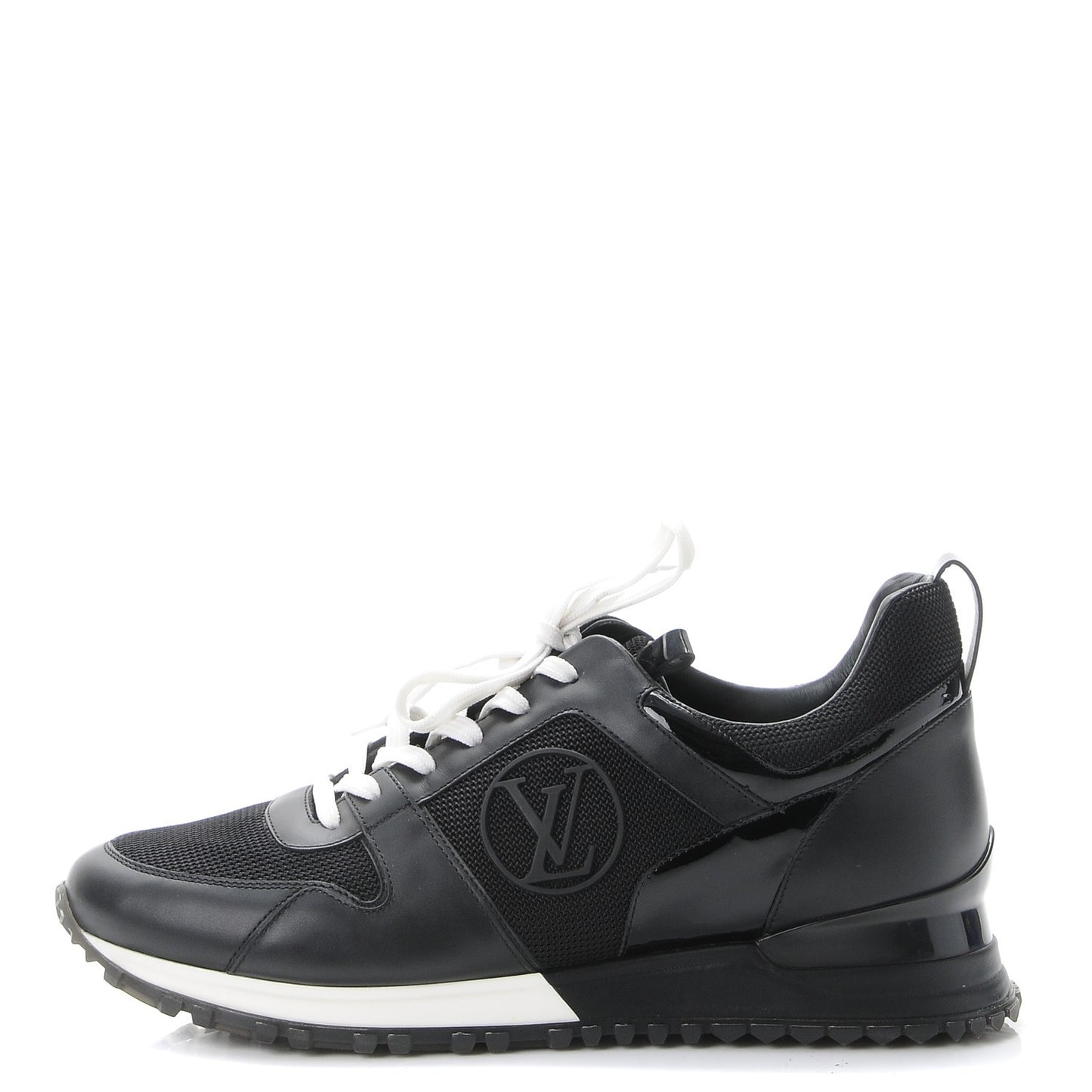 Calfskin Run Away Sneakers 39.5 Black