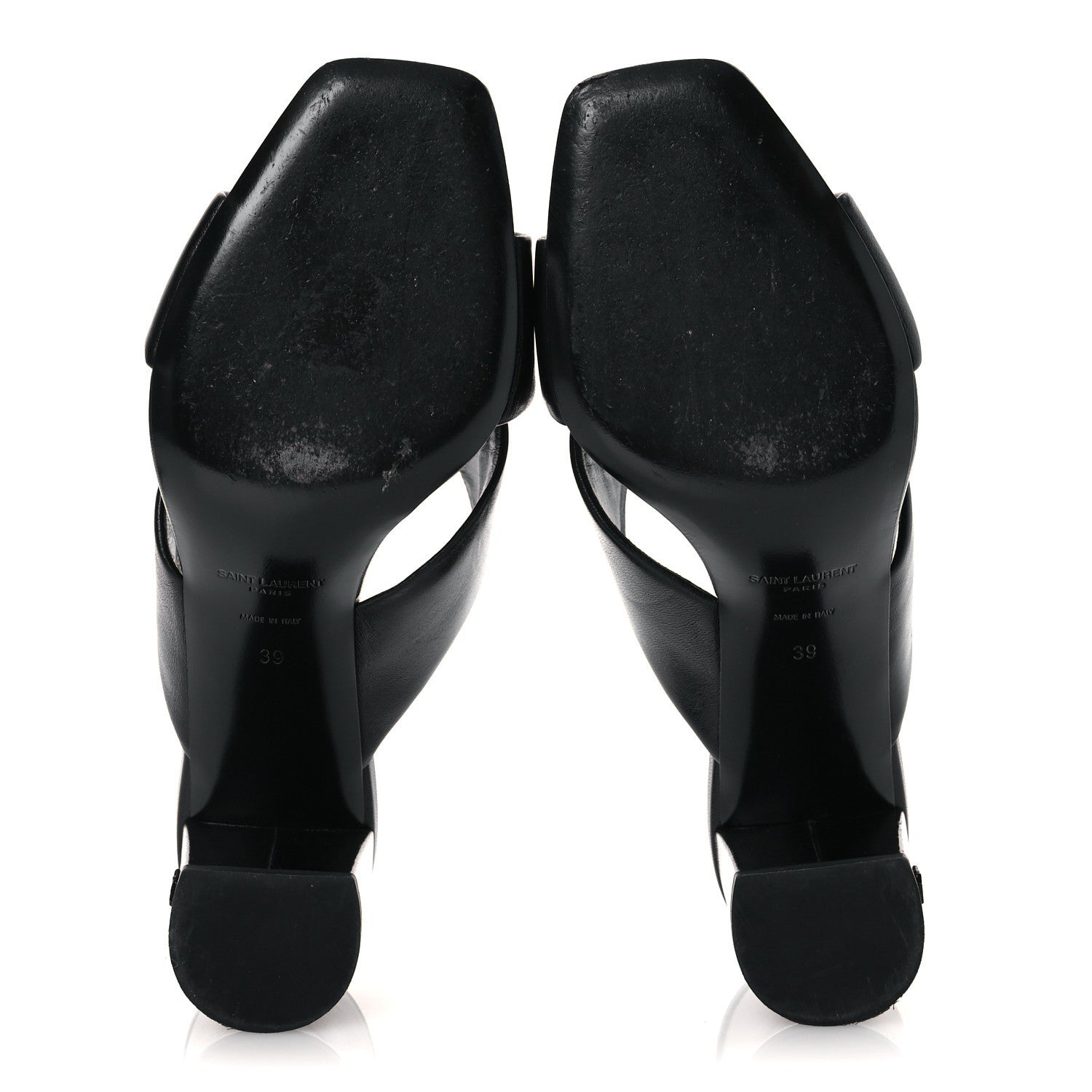 Saint Laurent Calfskin LouLou 70 Mules 39 Black 6 of 10