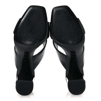 Saint Laurent Calfskin LouLou 70 Mules 39 Black 6 of 10