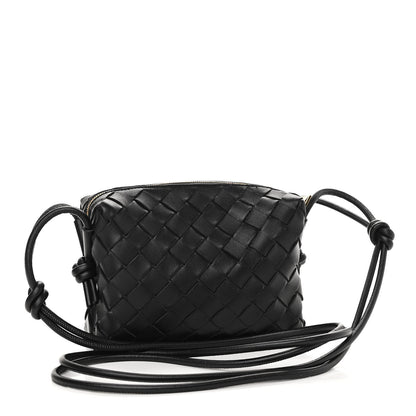 Bottega Veneta Nappa Intrecciato Mini Loop Camera Bag Black 2 of 9
