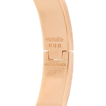 Hermes Enamel Narrow Clic Clac H Bracelet PM Jaune Citron 4 of 4