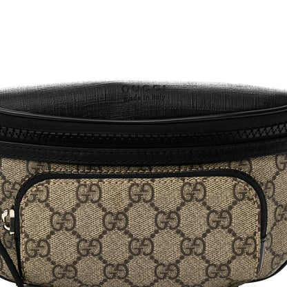 Gucci GG Supreme Monogram Belt Bag Black 8 of 11