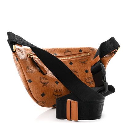 MCM Visetos Medium Fusten Belt Bag Cognac 3 of 9