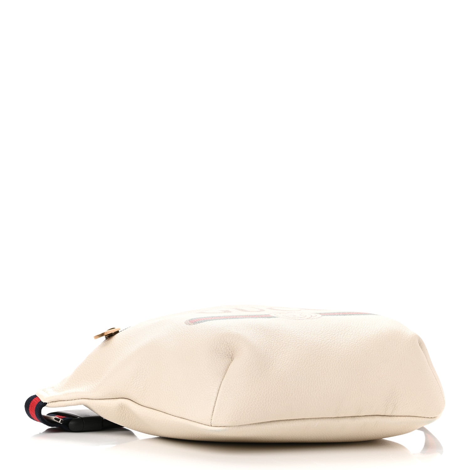 Gucci Grained Calfskin Logo Belt Bag White 4 of 10