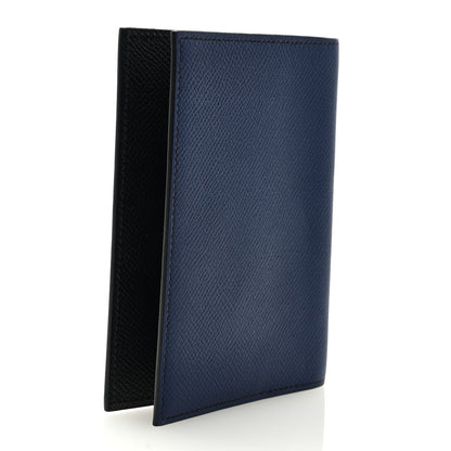 Hermes Epsom Globe Trotter Agenda Cover PM Bleu Saphir Black 3 of 6