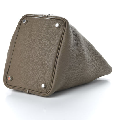 Hermes Taurillon Clemence Picotin Lock 18 PM Etoupe 7 of 11